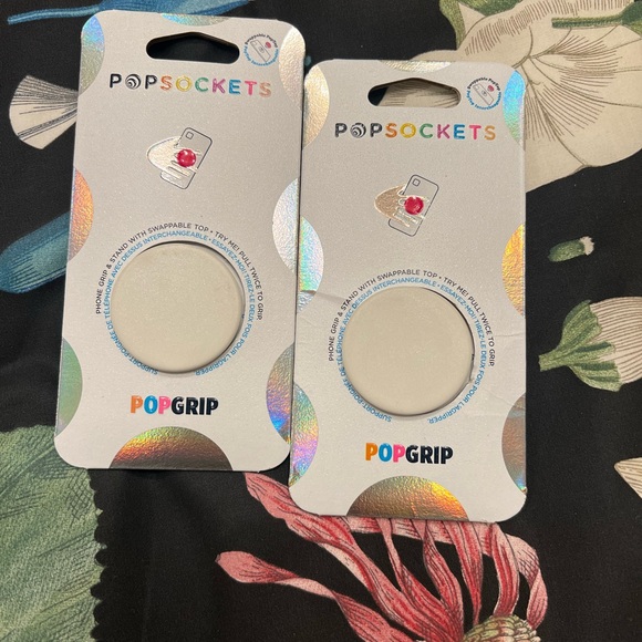 PopSocket Other - NEW!  2 White Popgrip Popsockets